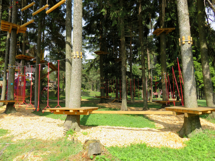 Lanový park – Penzion Sykovec